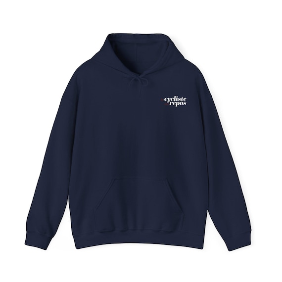 Cycling Oregon Hoodie | Small Chest Logo, Back Text Pullover