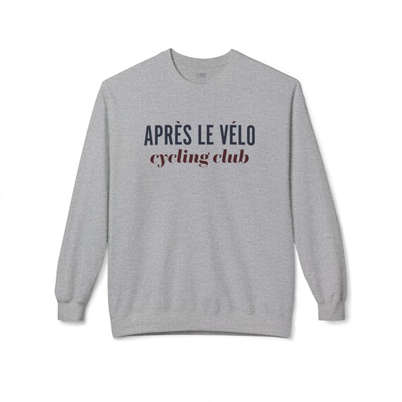 Après Le Vélo Cycling Sweatshirt - Sport Grey Crewneck, Cycling Culture