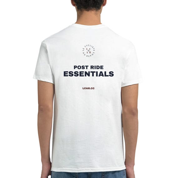 Post Ride Essentials Cycling T-Shirt, Road Cyclist Gift,