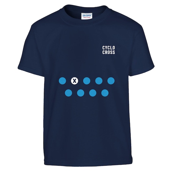 Kids Cyclocross T Shirt, Youth CX Cycling Tee, Junior Cyclist Clothing