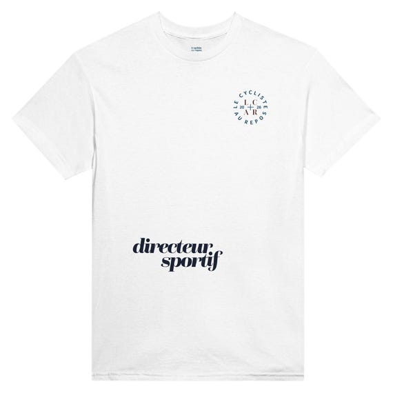 Directeur Sportif Cycling T-Shirt, Cycling Parent Support Tee, 100% Cotton