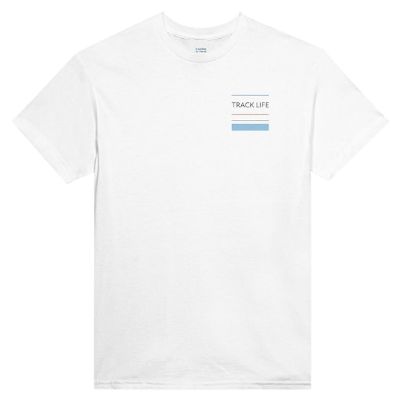 Track Life Cycling T-Shirt, Velodrome Graphic Tee, Fixed