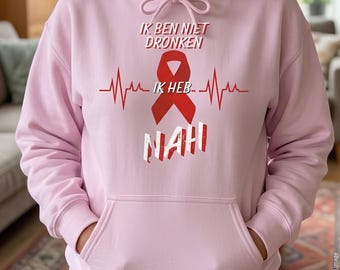 Holländsk stroke-återhämtningströja, "Inte berusad, strokeöverlevare", NAH-medvetenhetströja, gåva holländsk mamma, fru, strokekrigare