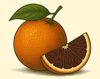 Blood Orange Syrup - Small-Batch Citrus Syrup for Cocktails & Tea (8 oz Boston Round Bottle)