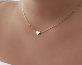 14K Gold Heart Pendant Necklace • Minimalist Gold Necklace for Women • Everyday Layering Jewelry • Anniversary & Valentine’s Gift for Her