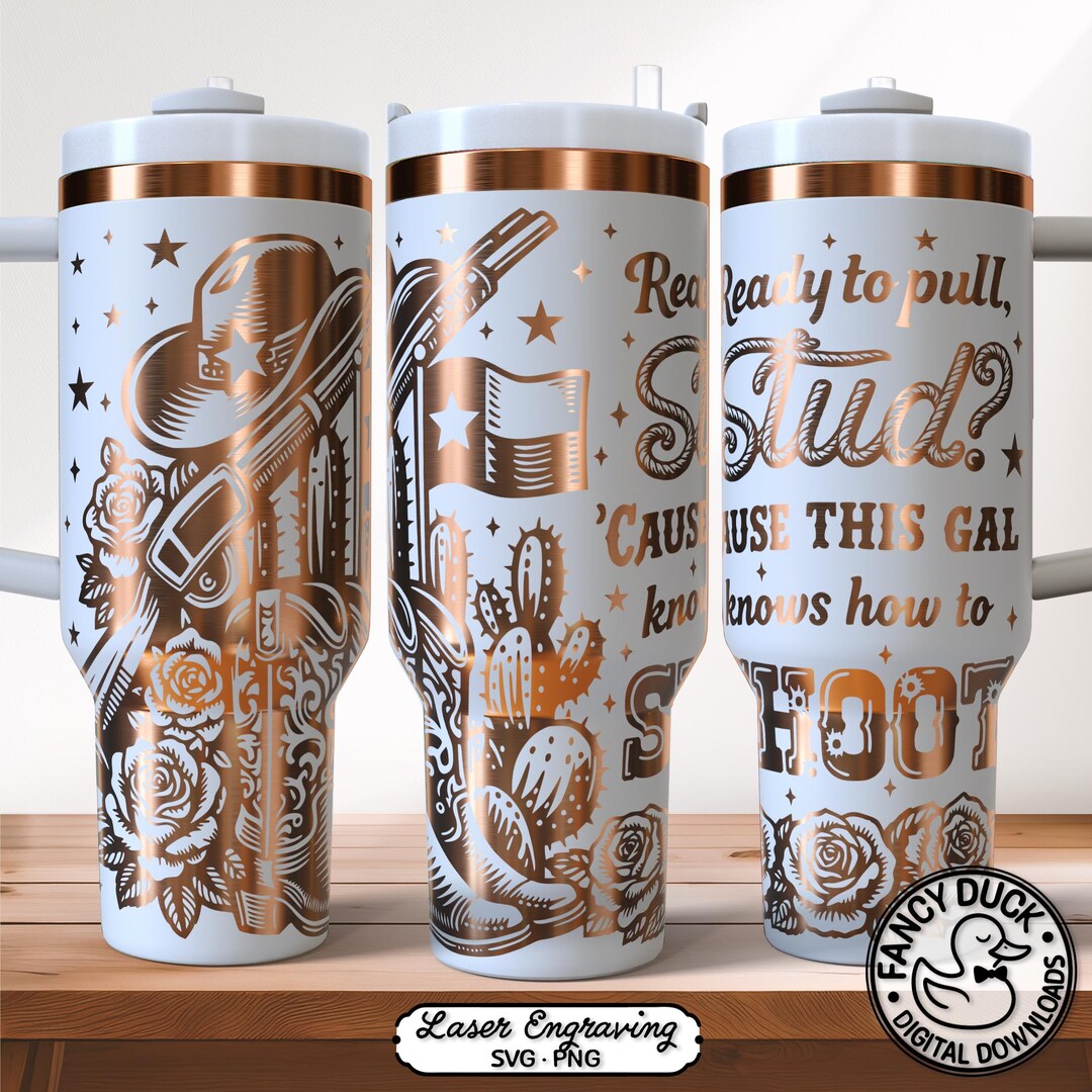 Western Cowgirl Texas Tumbler Wrap SVG, Hunting Wife Laser Engraving ...