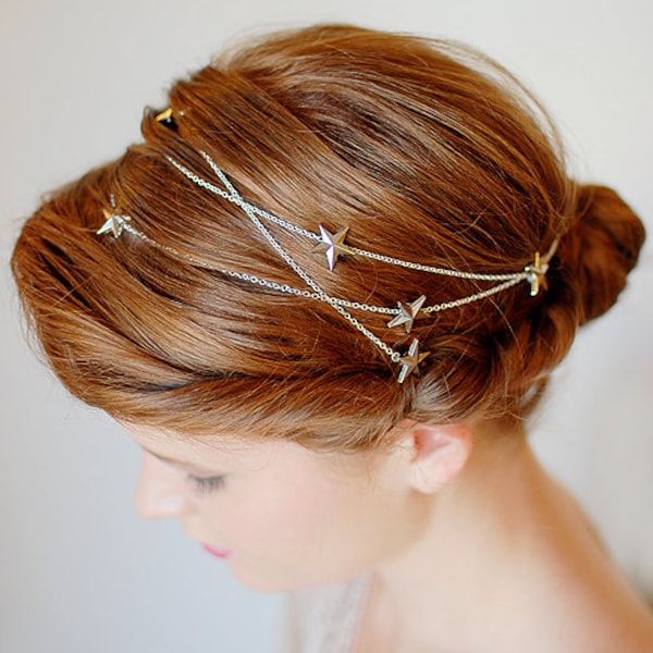 Style #4004 - Twig and Sparrow star wraparound headchain/headwrap