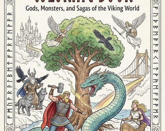 Norse Mythology Coloring Book for Kids | 15 Page Printable PDF | Viking Gods Coloring Pages