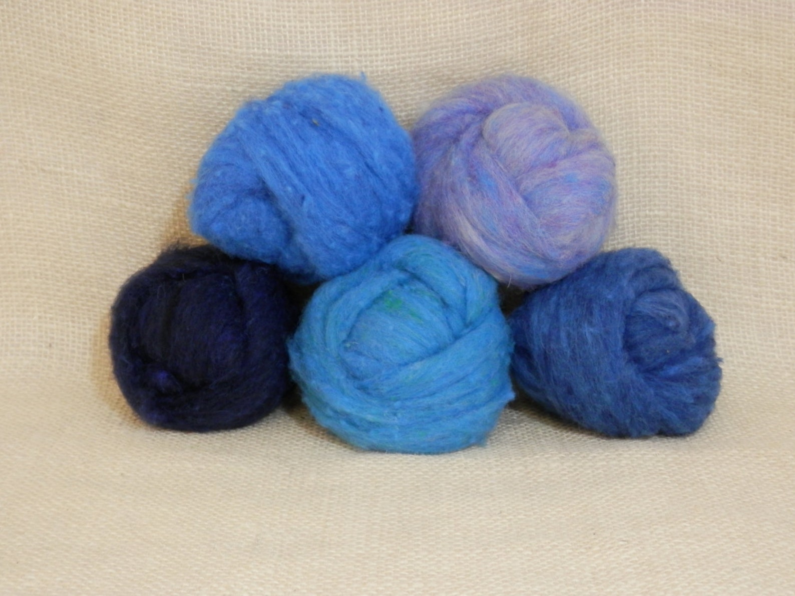 Needle Felting Wool Batting in Cobalt Wool Batting Felting Etsy