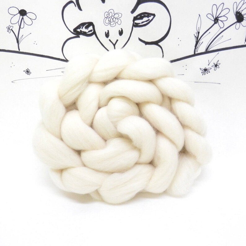 One Pound of Ecru Wool Roving for Needle Felting Dying or Etsy