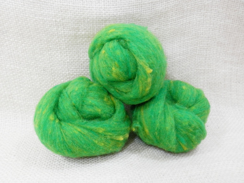 Needle Felting Wool Batting in Kiwi Wool Batting Roving Etsy