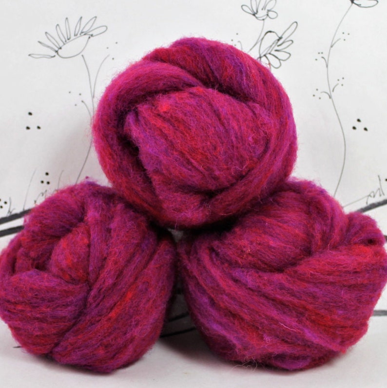 Needle Felting Wool Batting in Chianti Wool Batting Felting Etsy