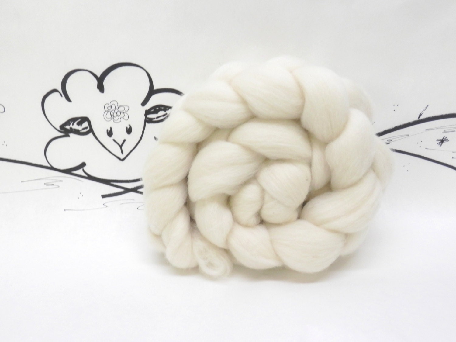 4 Ounces of Ecru Wool Roving for Needle Felting Dying or Etsy