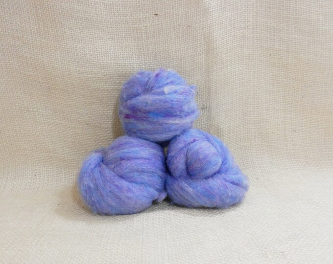 Needle Felting Wool Batting in Ebony, Wool Batting Roving, Felting