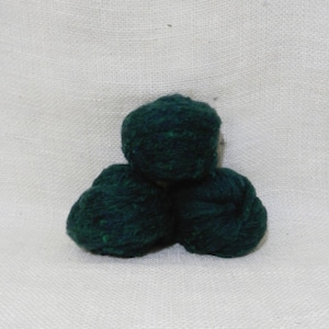 Needle felting wool batting in Evergreen, wool batting roving, felting supplies, fleece batting in Evergreen, green wool, wool for spinning,