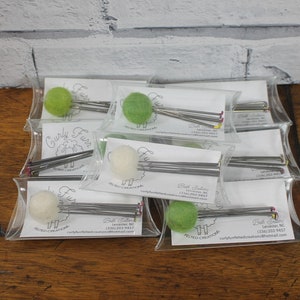 Felting needles set of six, Needle felting spiral and star needles, twisted star felting needles, 3 sizes or single size needles, 40, 38, 36
