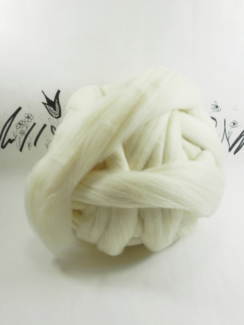 One Pound of Ecru Wool Roving for Needle Felting Dying or Etsy