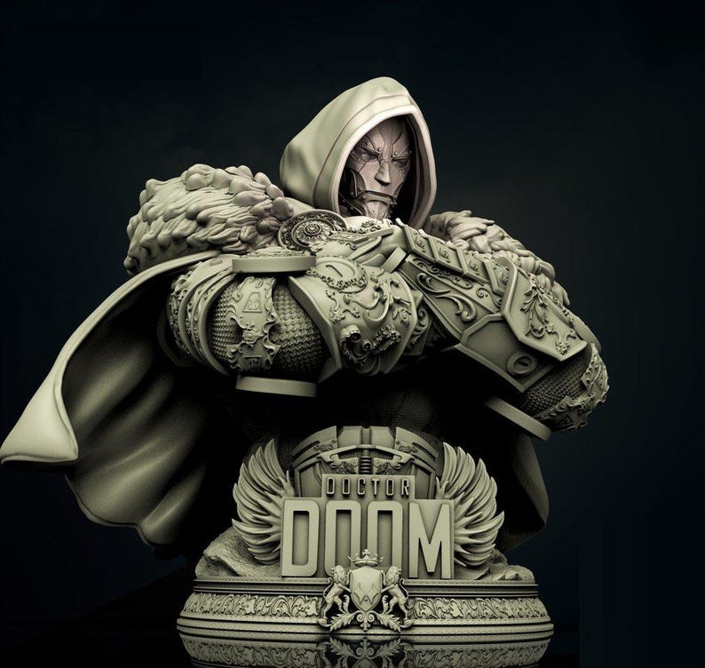 Dr.doom Bust STL File for Resin Printing (3d Model) - Etsy