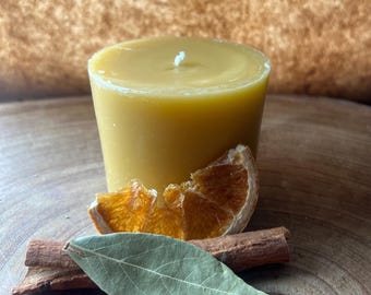 Gouden haardkaars: bijenwaspilaar gestage overvloed