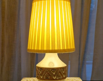 Schwedische 50er Jahre Keramik Tischlampe