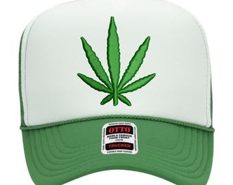 3D Puff Embroidery Marijuana Leaf Design | Cannabis Leaf Cap Logo | Weed Hat Embroidery File | Streetwear 3D Puff Stitch Pattern