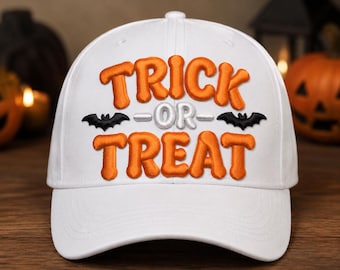 Diseño de bordado de gorro de espuma 3D para Halloween (Descarga digital)