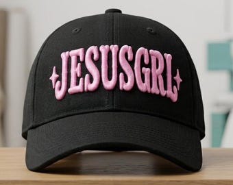 Diseño de bordado 3D de la Niña de Jesús / Archivo de bordado para gorro cristiano, descarga instantánea.