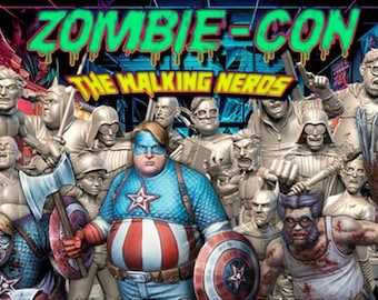 Zombie-Con! The Walking Nerds Zombicide Miniature Set