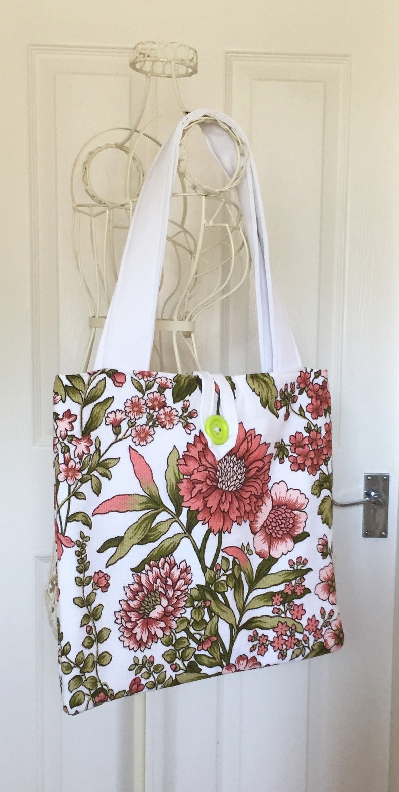 Eco Friendly Handbag Recycled Fabric Bag Tote Handbag Etsy