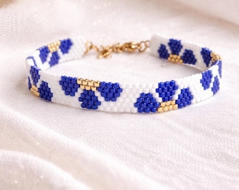 Miyuki kralenarmband - set kralenarmbanden, bloemenarmband - Miyuki armband met bloemenmotief - cadeau voor vrouwen - damesarmband met kralen