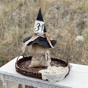 Ghost mantle decor, Halloween mantle, rustic, vintage style, farmhouse Halloween, Ghost Decor, Vintage Ghost, Fabric Ghost, Boho Halloween