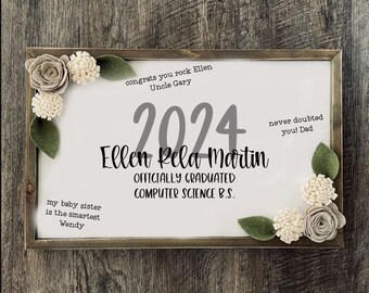 Class of 2024 Graduation Party Welcome Sign, Graduation Decor High School College Graduation Sign, 2024 Graduation Guestbook Alternative