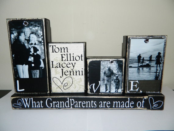 grandparent gift grandma grandpa personalized photo gift etsy
