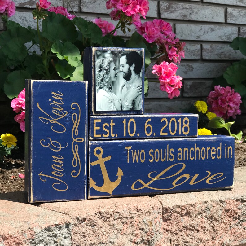 Nautical wedding gift anchors Etsy