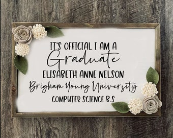 Graduation decor, grad gift, graduation, table plaque, inspirational, wall decor, Custom Name Sign - Professional Gift for Graduation