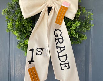 End Of Year Teacher Gift, Teacher Appreciation Gift, Teacher Pencil Sign, Classroom Decor, Desk Name Plate, Back to School, Graduation Gift