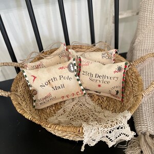 Large Hanging Letter to Santa Claus Envelope, Letter to the North Pole Santa Letters Mail to Santa North Pole Mail Envelope fabric envelopes