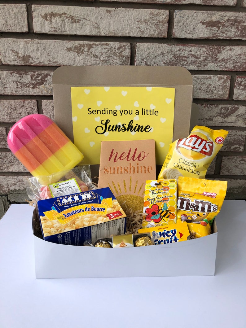 Box of Sunshine Gift Box Sunshine Care Package Sunshine Etsy