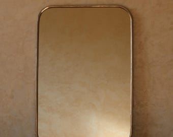 Specchio in ottone fatto a mano - Decorazione murale marocchina rettangolare, lusso artigianale