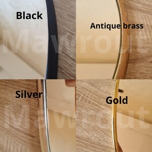 Handmade Organic Shape Brass Wall Mirror – Italian Design Elegance image 11