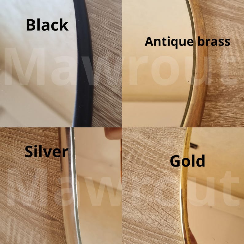 Handmade Organic Shape Brass Wall Mirror – Italian Design Elegance image 11