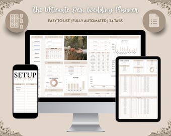 Desi Wedding Planner | Google Sheets, Sikh Hindu Muslim Wedding (Instant Download)