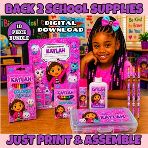Back to School Supply Bundle Templates