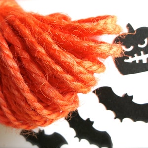 Orange Herbst Hanf Seil-3 Yard Lot Orange Kordel-Herbst Kinder Handwerk-Herbst Dekor-Halloween, Thanksgiving-Geschenk-Verpackung-Herbstkranz-Halloween-Party