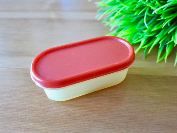 Vintage Mini Tupperware Contenedor Imán-Pequeño Tupperware Rojo Imán-Pequeño  Tupperware Nevera Imán-Mini Vintage 1980s Rojo Tupperware-Cocina -   México