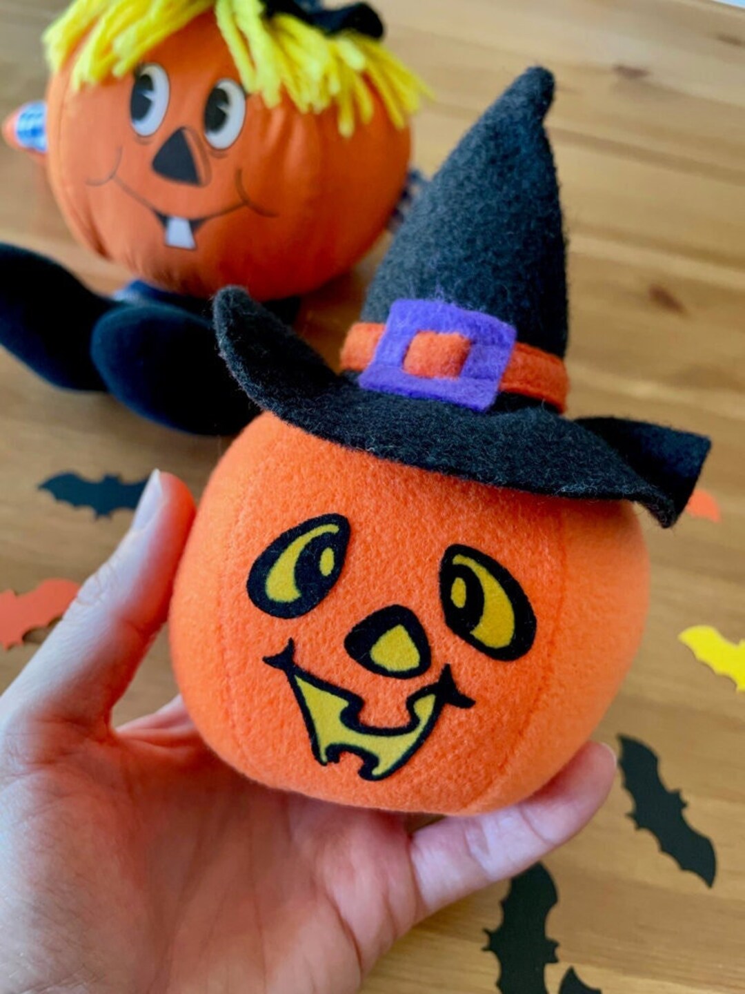 Vintage Halloween Plush Jackolanternvintage Halloween Etsy