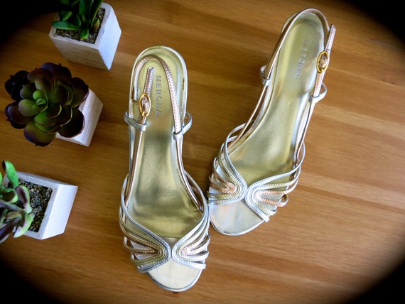 Metallic top copper heels