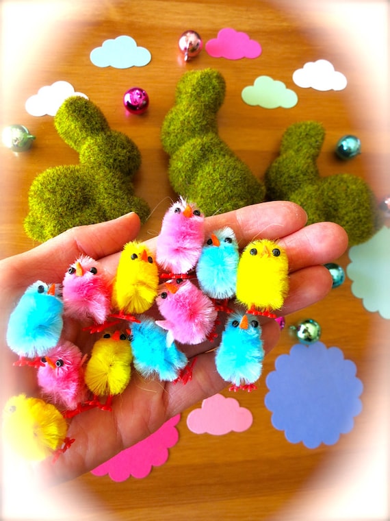 Baby Chick Duck Easter Decorations,Set Of 2 Yellow Spring Decor Realistic Easter Figurines As Spring Decorations Or Holiday Parties, Decorative Farm Animals As Farmhouse Easter Decor 434281210287423489