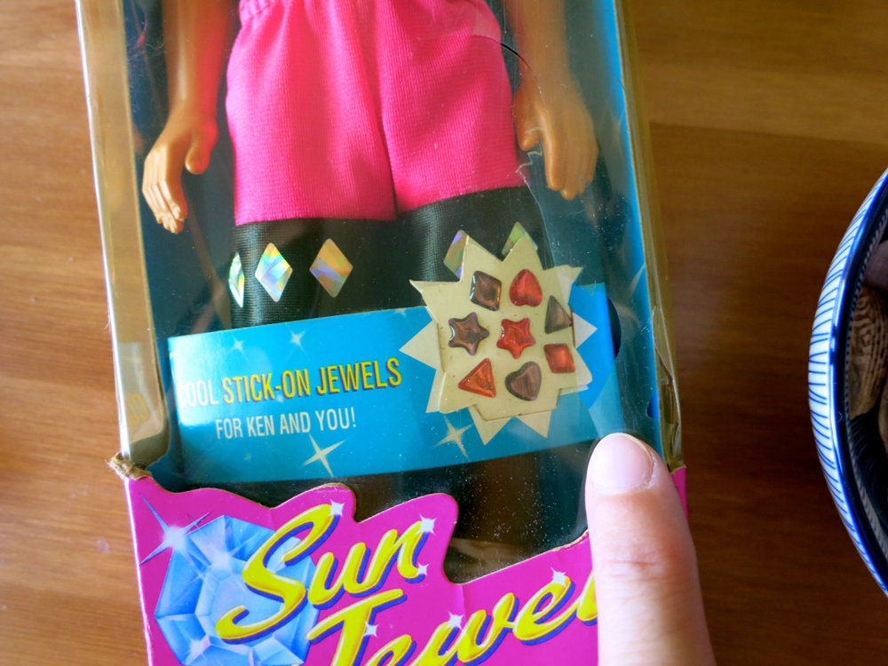 Vintage NIB Sun Jewel Ken Doll-1993 Blond Ken in Original Box