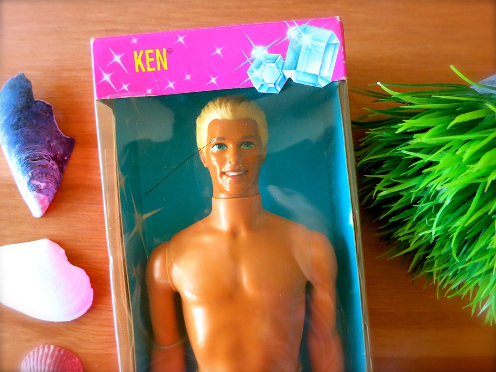 Vintage NIB Sun Jewel Ken Doll-1993 Blond Ken in Original Box